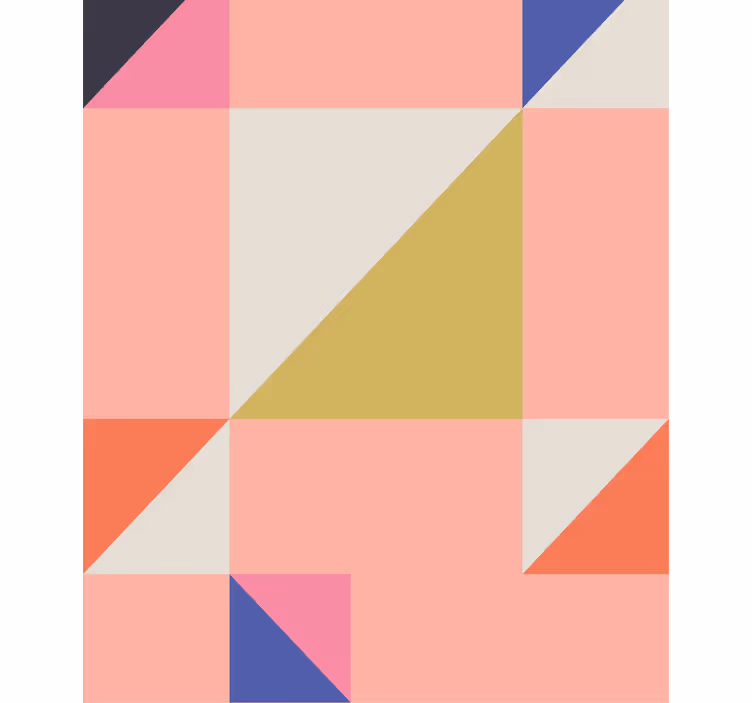 Taide geometrinen kuvio rullaverhot maalaus - Tenstickers