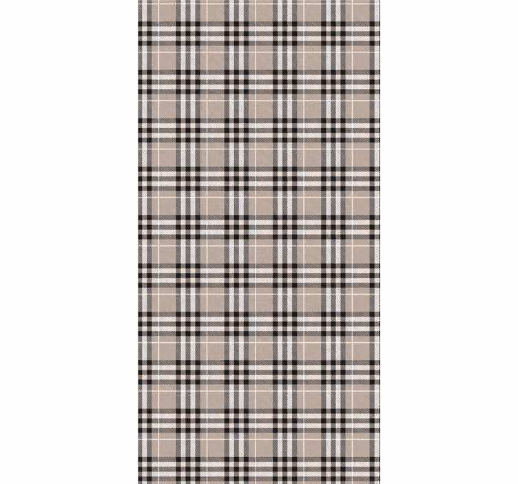 Perinteinen skotlanninharmaa tartan -kuvioinen rullaverhot - Tenstickers