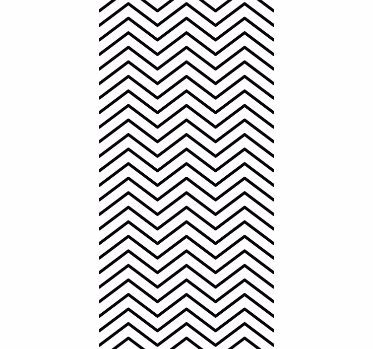 Chevron-kuvioinen muotoilu moderni rullaverho - Tenstickers