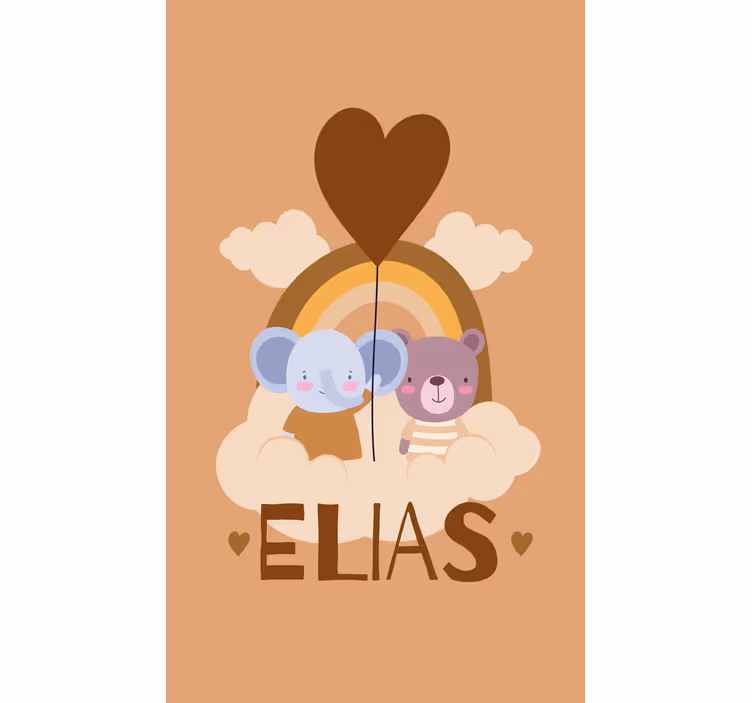 Koala karhun ystävät personoitava rullaverho - Tenstickers