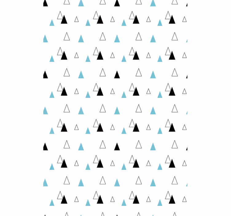 Pohjoismainen rullaverho minimalistinen kolmiokuvio - Tenstickers