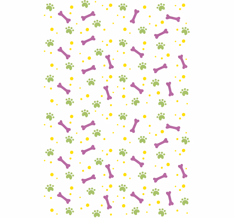 Tassut ja luut eläinkuviollinen rullaverho - Tenstickers