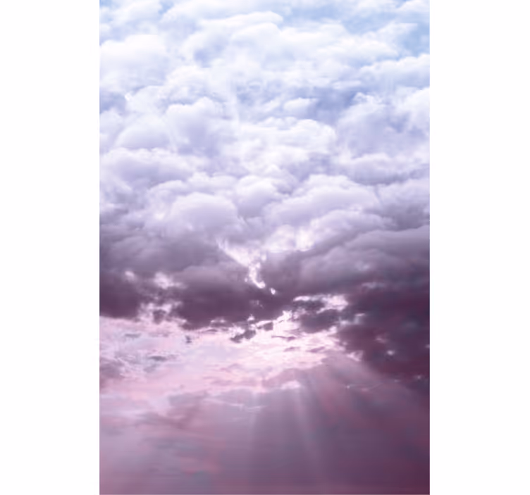 Realistinen taivas auringonvalon pilviRullaverho - Tenstickers