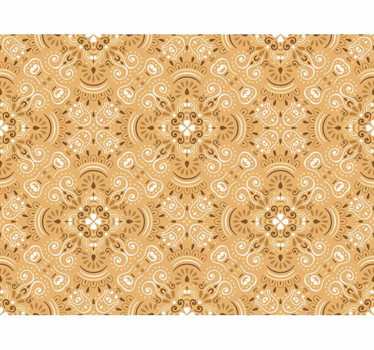 Vintage beige koristekuvio klassinen rullaverhot - Tenstickers