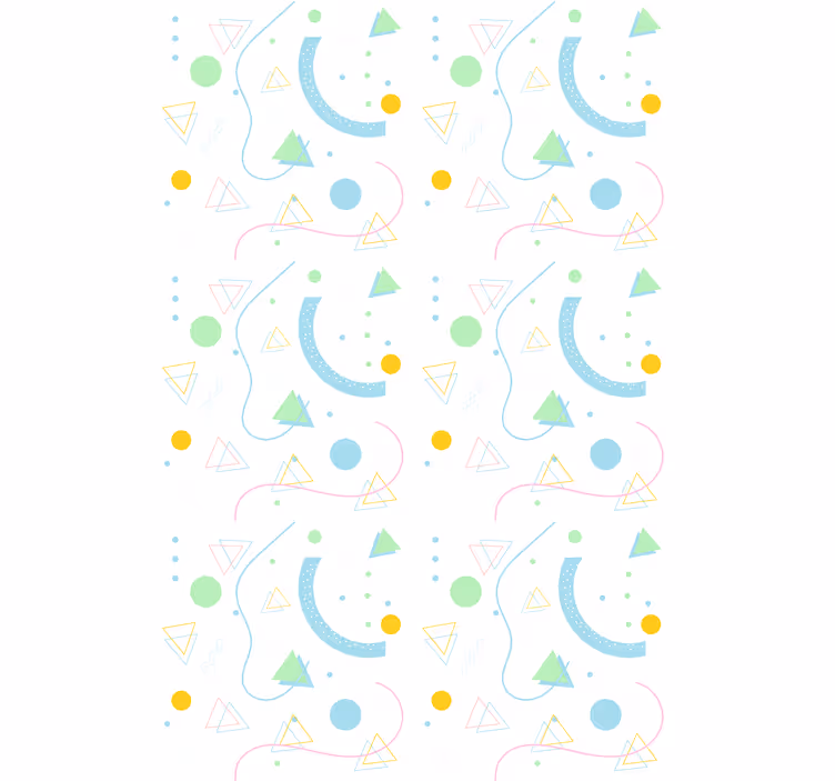 Geometristen muotojen joukko moderni rullaverho - Tenstickers