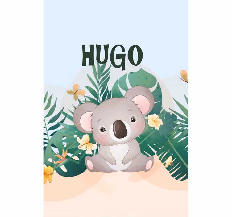 Pehmoinen koala kuva eläinkuviollinen rullaverho - Tenstickers