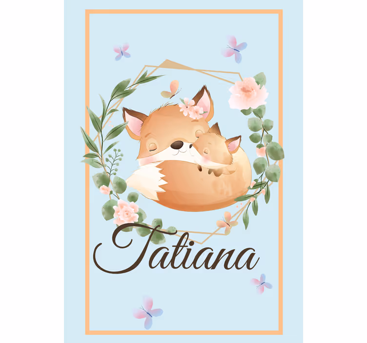 Kettuperhe nimeltä lapsen rullaverho - Tenstickers