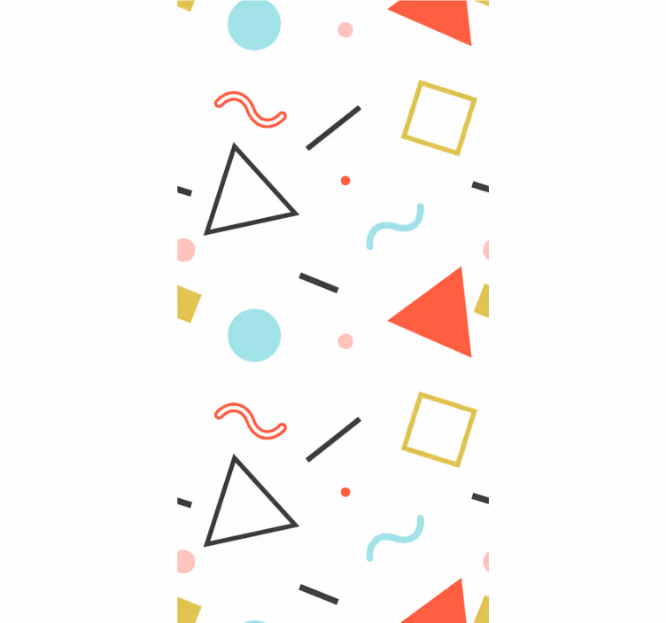Minimalistisia geometrisia muotoja moderni rullaverho - Tenstickers