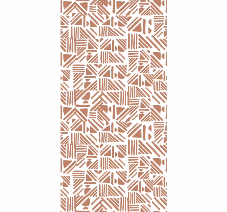 Geometriset kuvioelementit makuuhuoneen rullaverho - Tenstickers