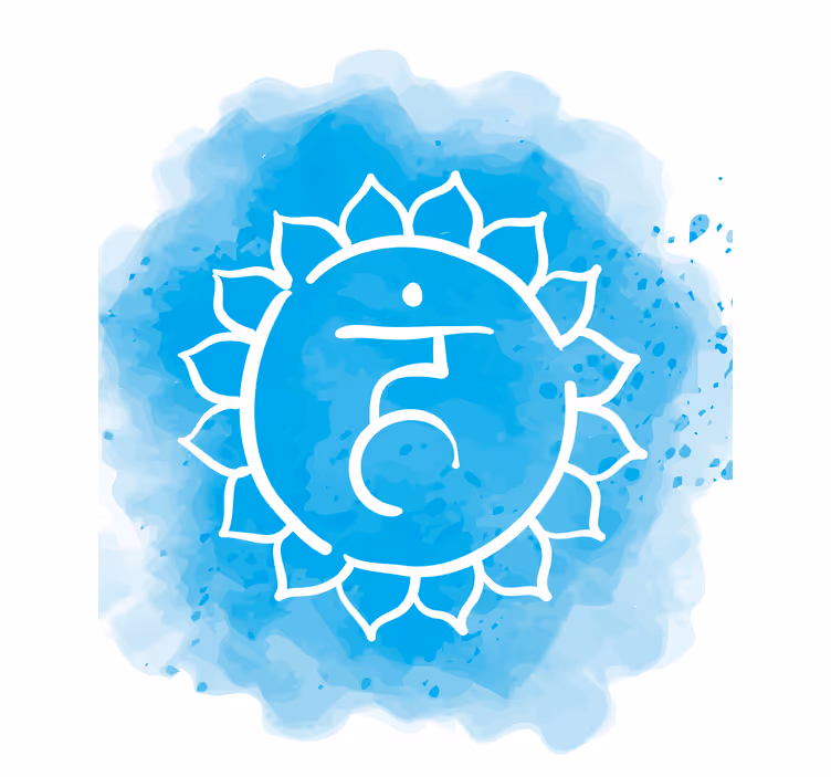 Chakrasymbolisuunnittelu zen-rullaverho - Tenstickers