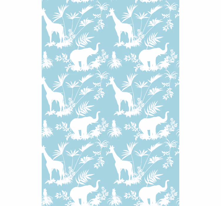 Viidakko toile vuosikerta enemmän vintage rullaverho - Tenstickers