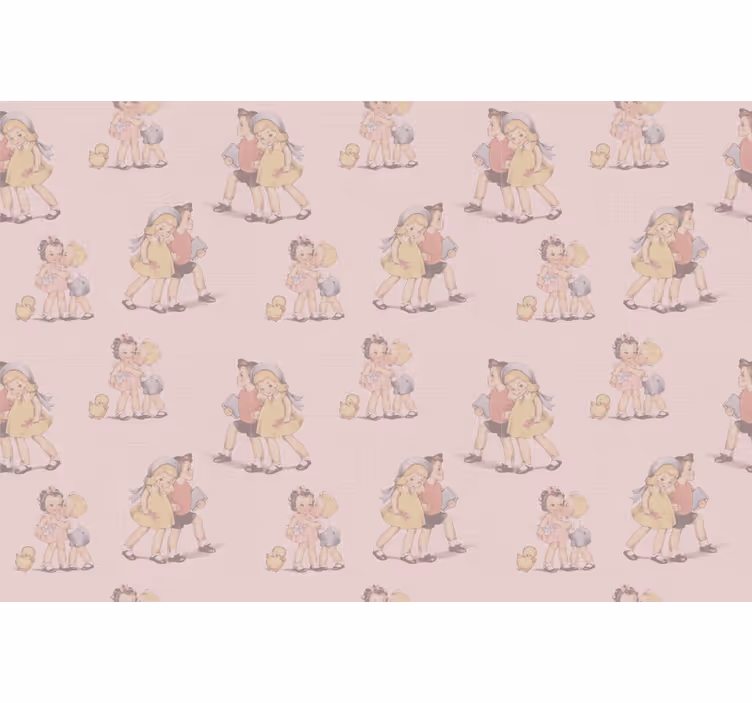 80 -luvun kuviolliset lapset ja vintage -rullaverho - Tenstickers
