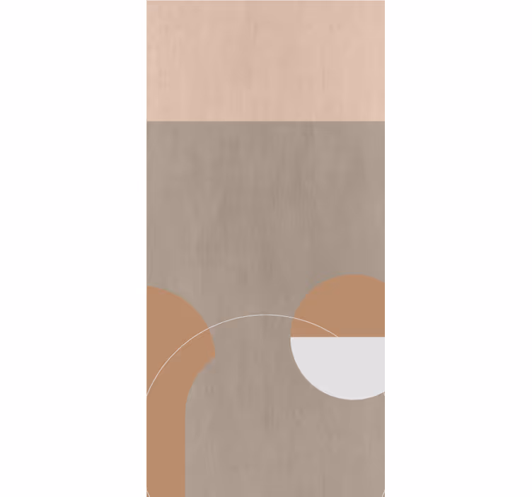 Geometriset pyöreät muodot moderni rullaverho - Tenstickers