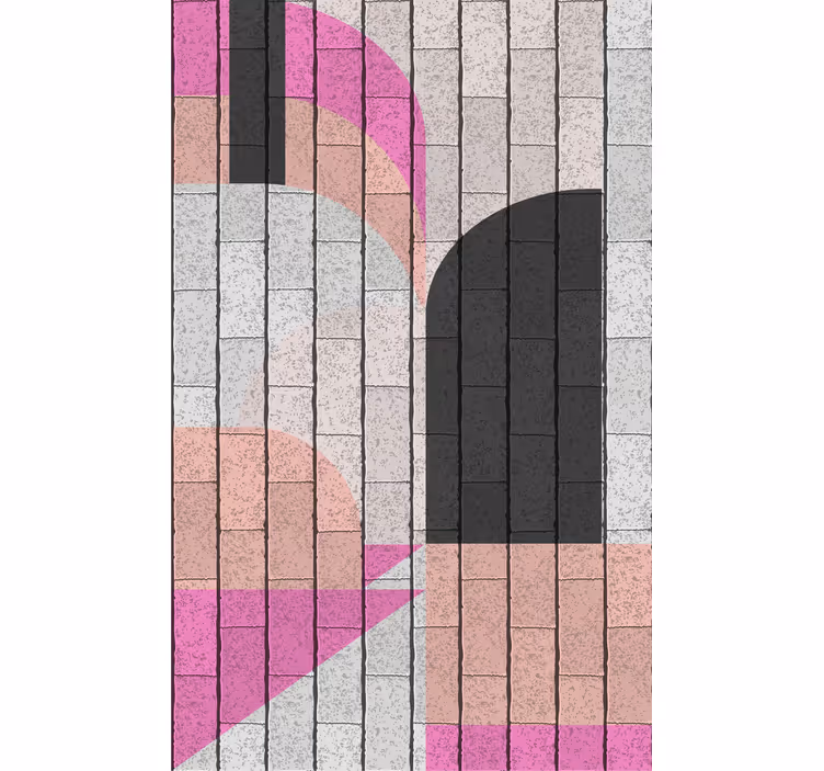 Geometrinen arkkitehtuurikuvio moderni rullaverho - Tenstickers