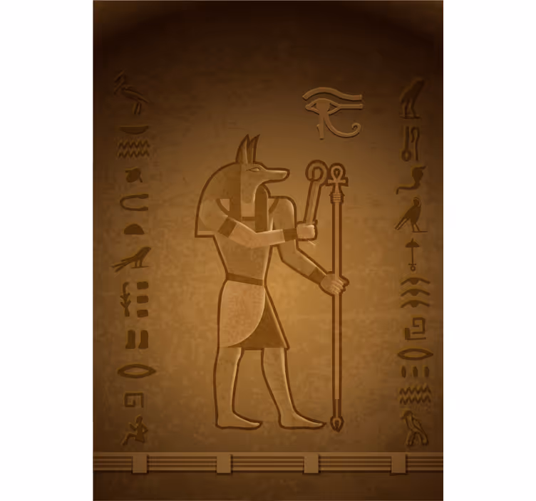 Egyptiläinen mytologia jumala "seth" rullaverho - Tenstickers