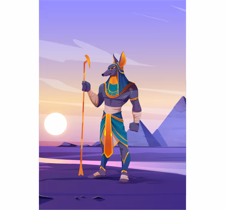Anubis vartijahahmo supersankari rullaverho - Tenstickers
