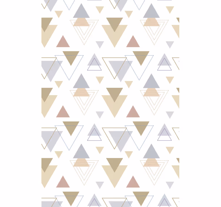 Geometrinen kolmion teema moderni rullaverho - Tenstickers
