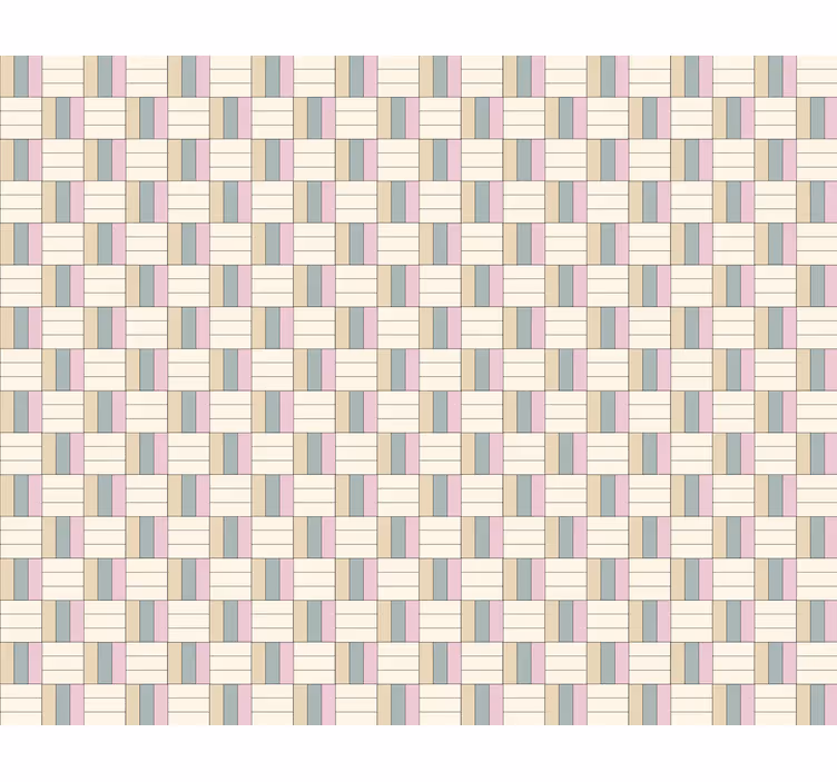 Geometrisen teeman koostumus kuvioitu rullaverho - Tenstickers