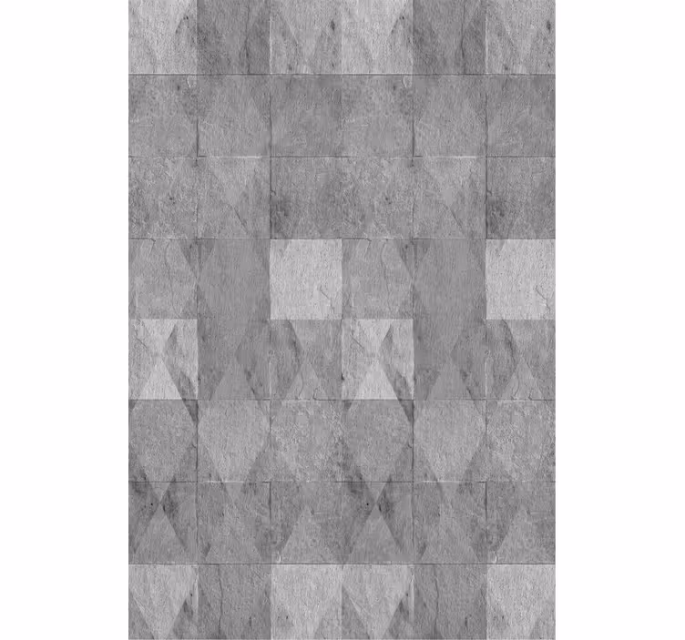 Geometrinen harmaa kuvio kuvioitu rullaverho - Tenstickers