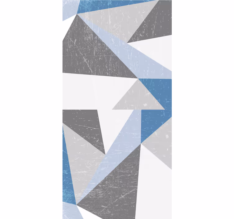 Geometristen muotojen taidetta moderni rullaverho - Tenstickers
