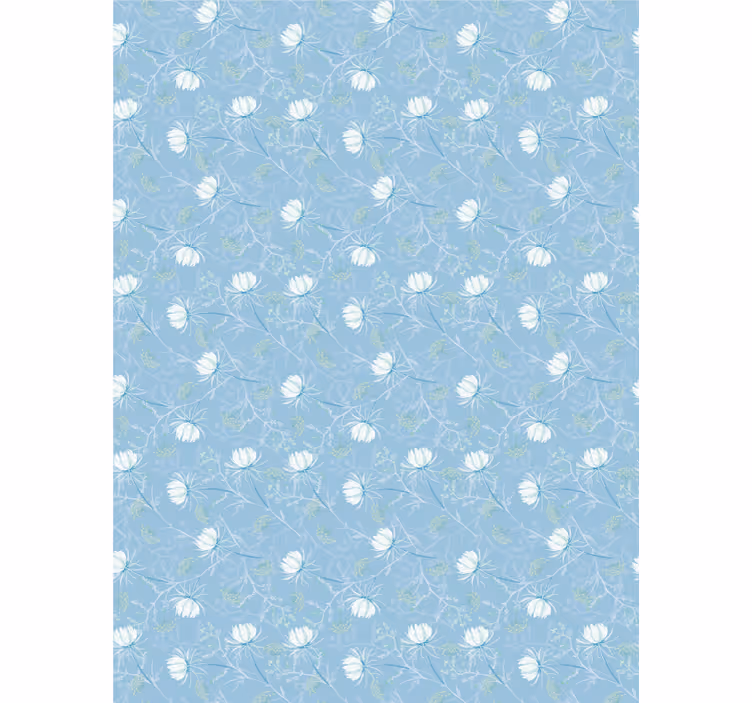 "grandmillenial pattern" sininen ja kasvisuoja - Tenstickers