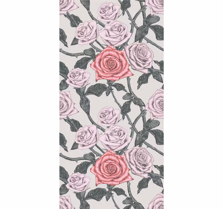 Elegantti ruusukimppu rullaverho - Tenstickers