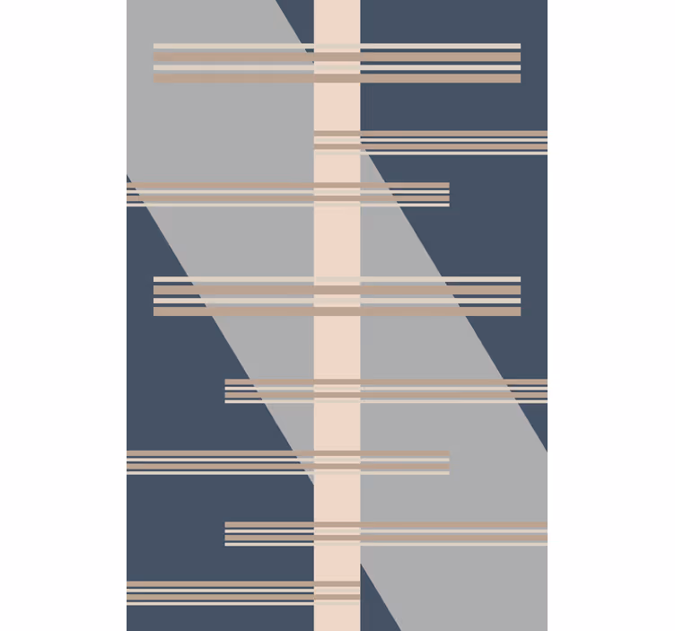 Geometrinen viiva teema moderni rullaverho - Tenstickers
