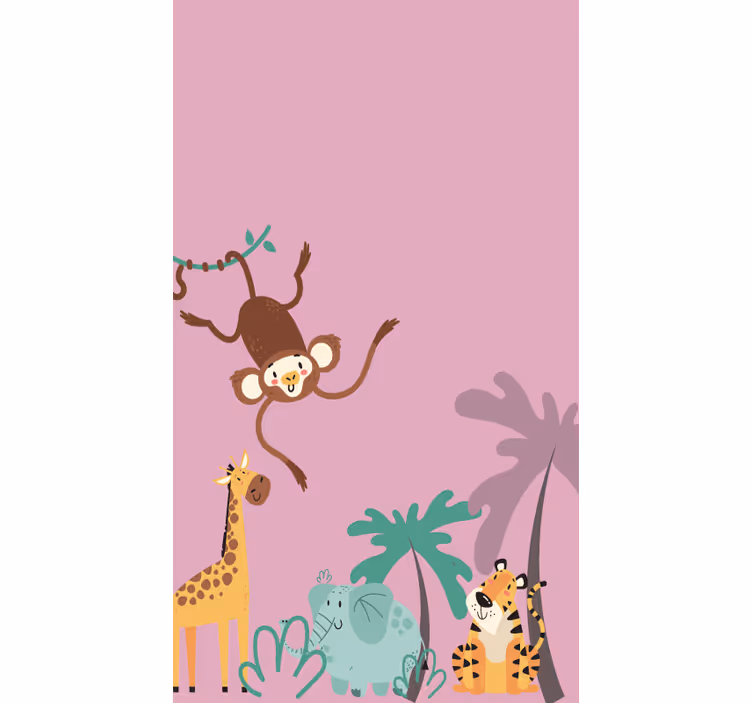"boho" lapset viidakossa erilaisia eläinsokeita - Tenstickers