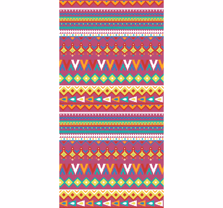 Atsteekkien heimokuvioita rullaverho - Tenstickers