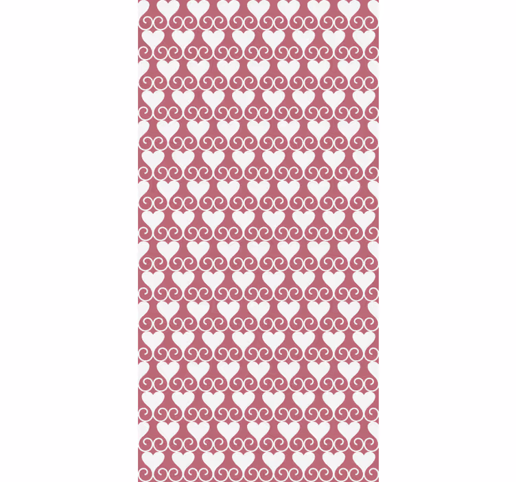 Kuvio-decor takkuiset sydämet moderni rullaverhot - Tenstickers