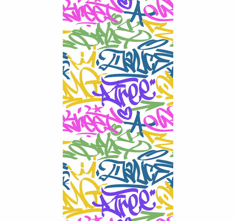 Graffiti teini rullaverho - Tenstickers