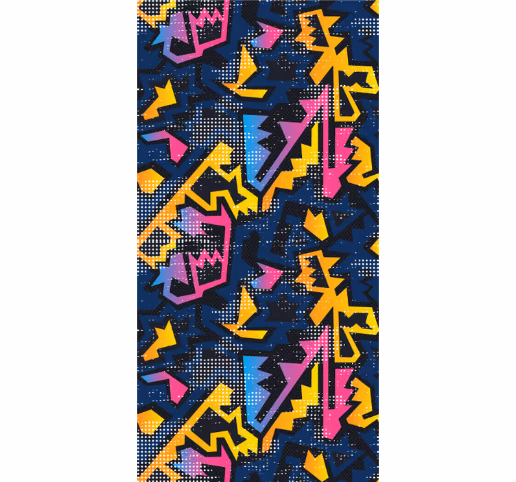 Geometrinen graffiti teini rullaverho - Tenstickers