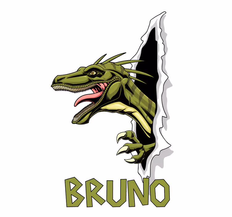 Jurassic raptor dinosauruskuvioitu rullaverho - Tenstickers