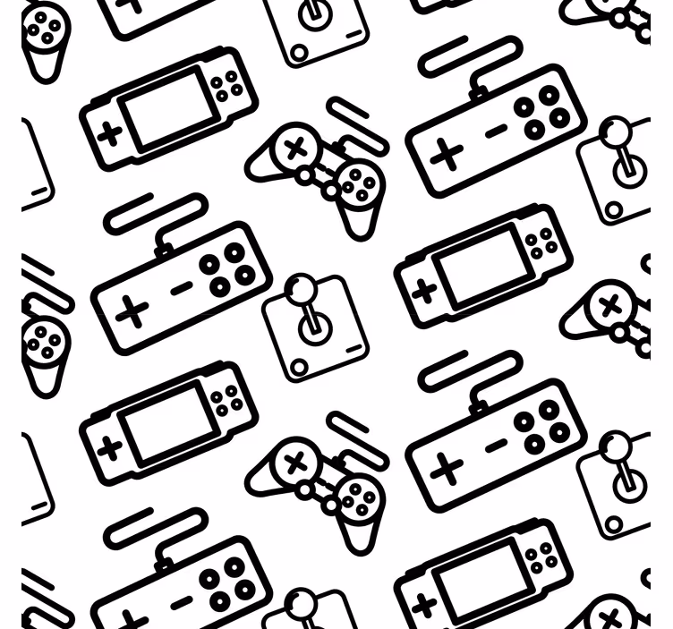 Minimalistiset ohjaimet geek-tyylinen rullaverho - Tenstickers