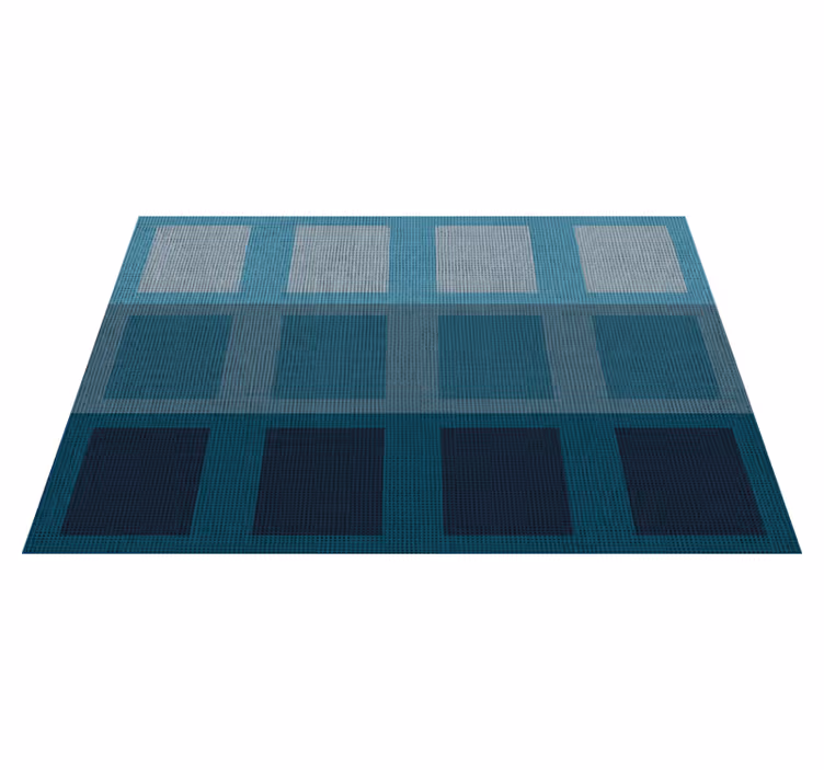 Siniset neliöt modernit placemats - Tenstickers