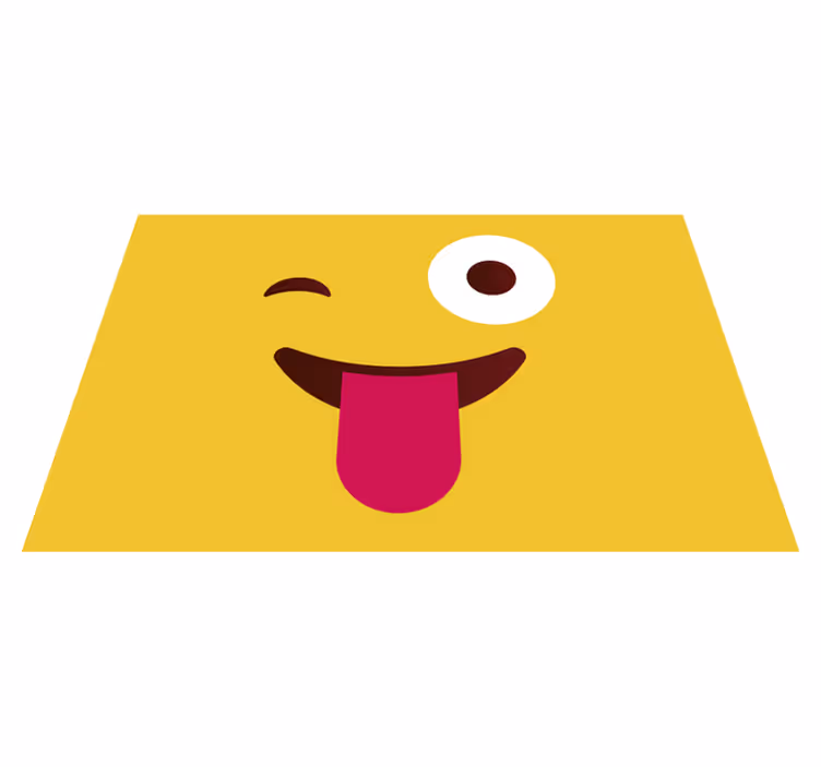 Modernit emoji silmäilevät kasvot lasten placemats - Tenstickers