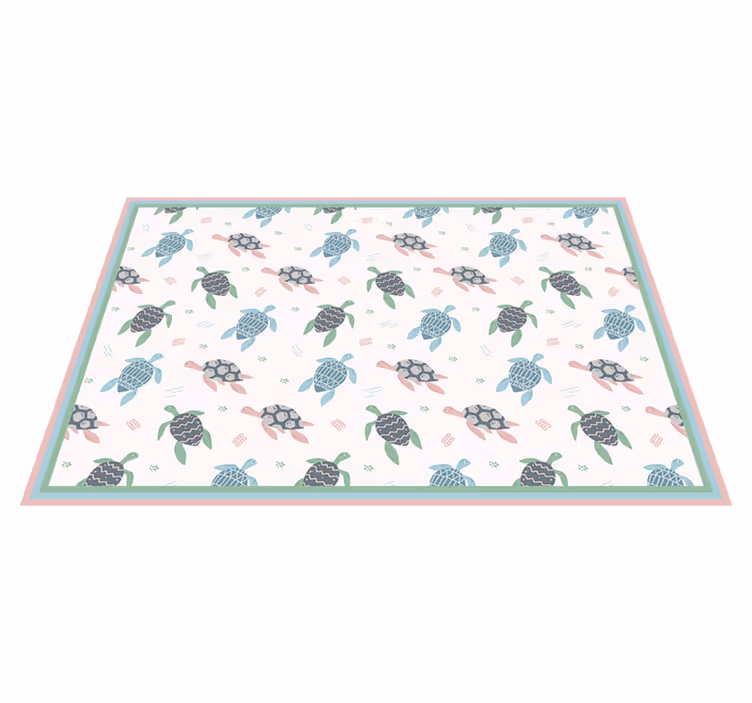 Pehmeät väri kilpikonnat kilpikonna placemats - Tenstickers