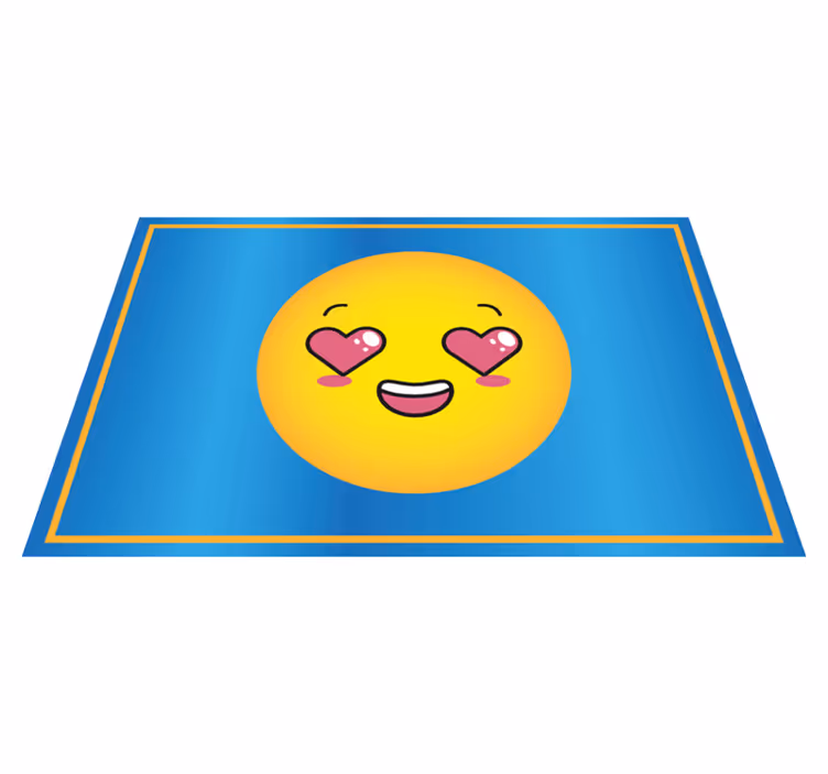 Sydämen silmät emoji lasten pöytätabletti - Tenstickers