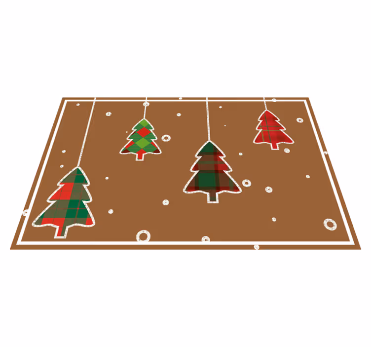 Jouluiset joulukuuset roikkumassa pöytätabletti - Tenstickers