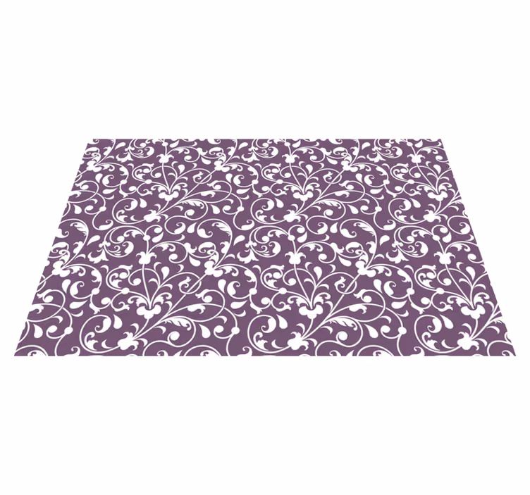 Koristeellinen lehti paisley pöytätabletti - Tenstickers