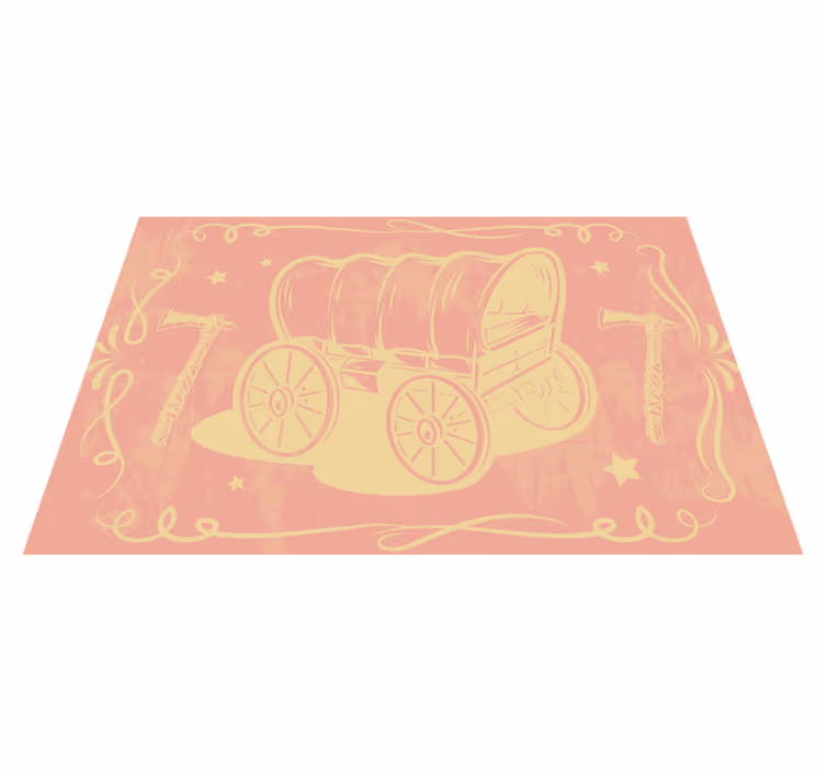 Alkuperäinen pöytätabletti vintagevaunupiirros - Tenstickers