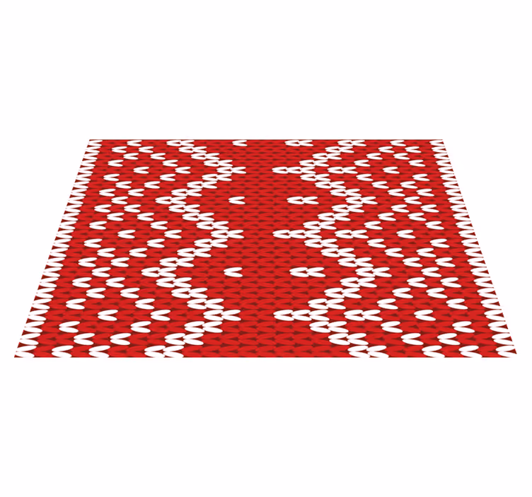Punainen geometrinen kuvio pöytätabletti - Tenstickers