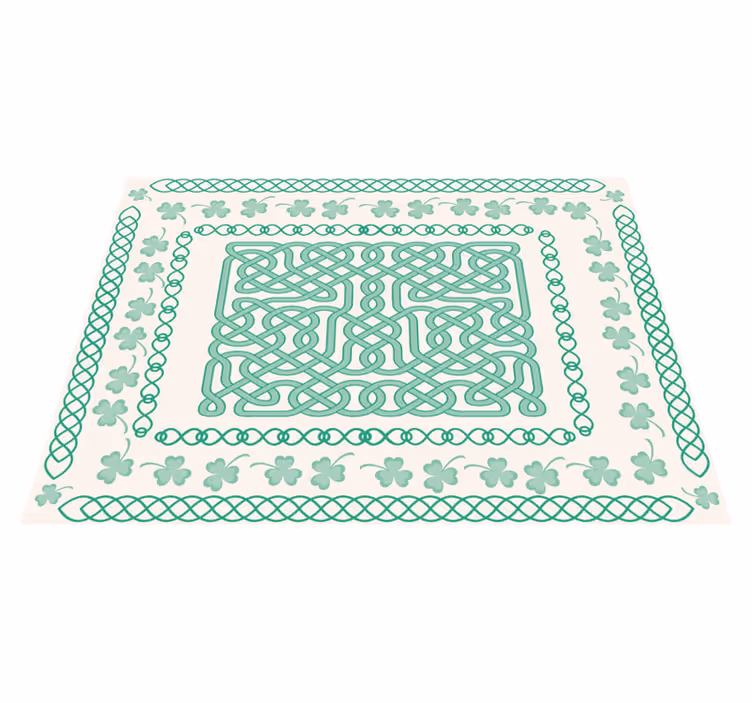 Pyöreä shamrock Pöytätabletti vihreä - Tenstickers