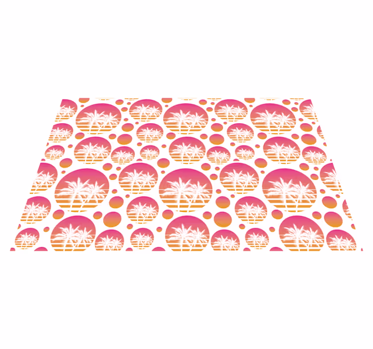 Auringonlasku vintage maisema kuvio tekstuuri pöytätabletti - Tenstickers