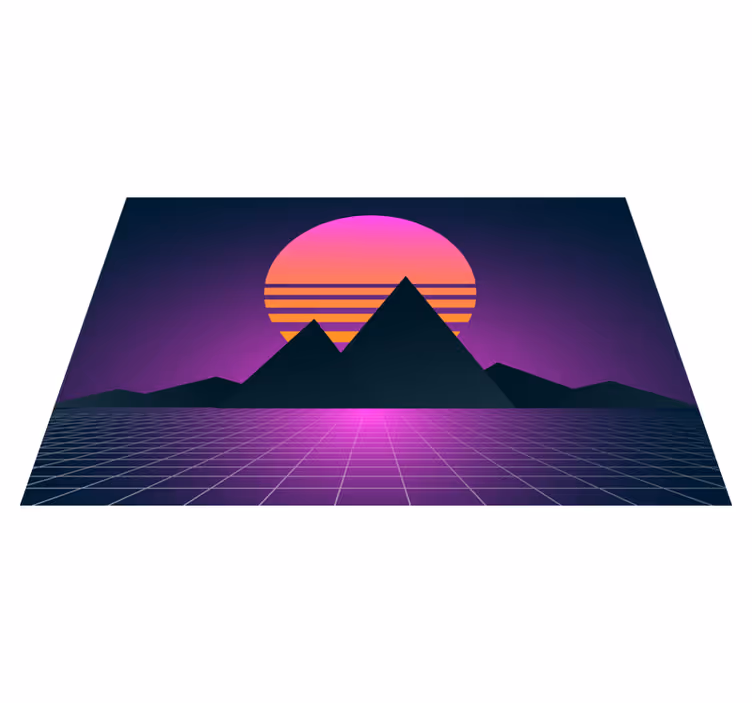 Pöytätabletti moderni geometrinen hämärämaisema - Tenstickers