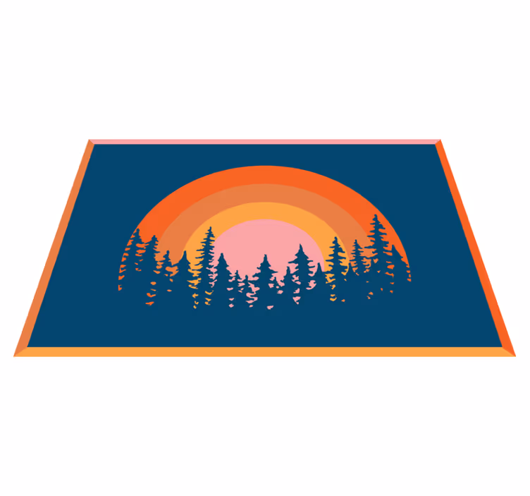 Alkuperäinen pöytätabletti elävä sateenkaari maisema - Tenstickers