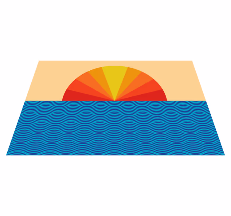 Auringonnousun meriaallot pöytätabletti - Tenstickers