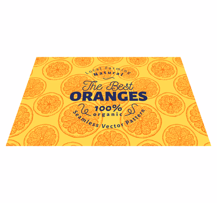 Luonnollinen oranssi kuosi alkuperäinen pöytätabletti - Tenstickers