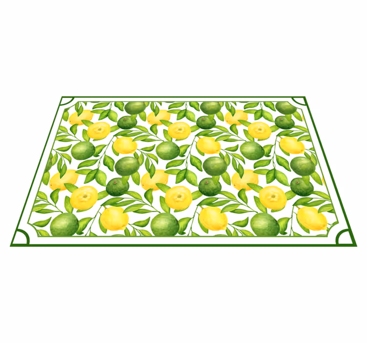 Manteli sitruunat ja limetit kehys tekstuuri pöytätabletti - Tenstickers