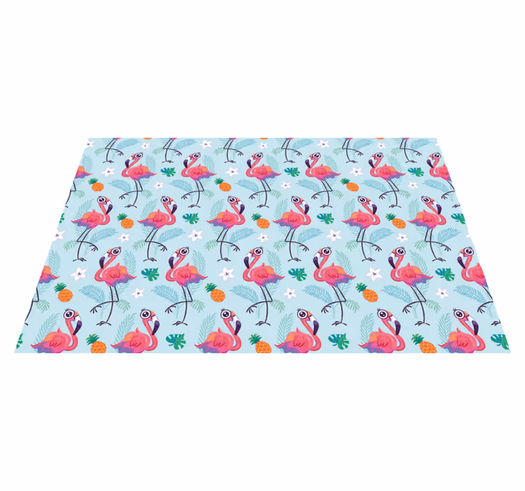 Alkuperäinen pöytätabletti flamingo trooppinen kuosi - Tenstickers